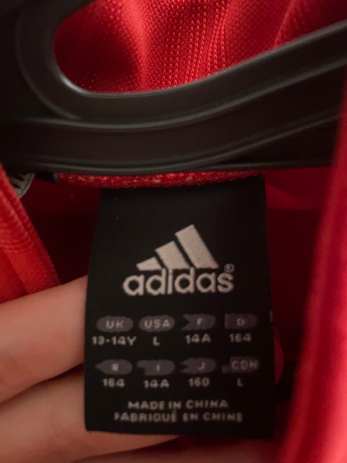 아디다스 adidas 올드스쿨 백로고 져지 빨간 트랙탑 상품이미지3