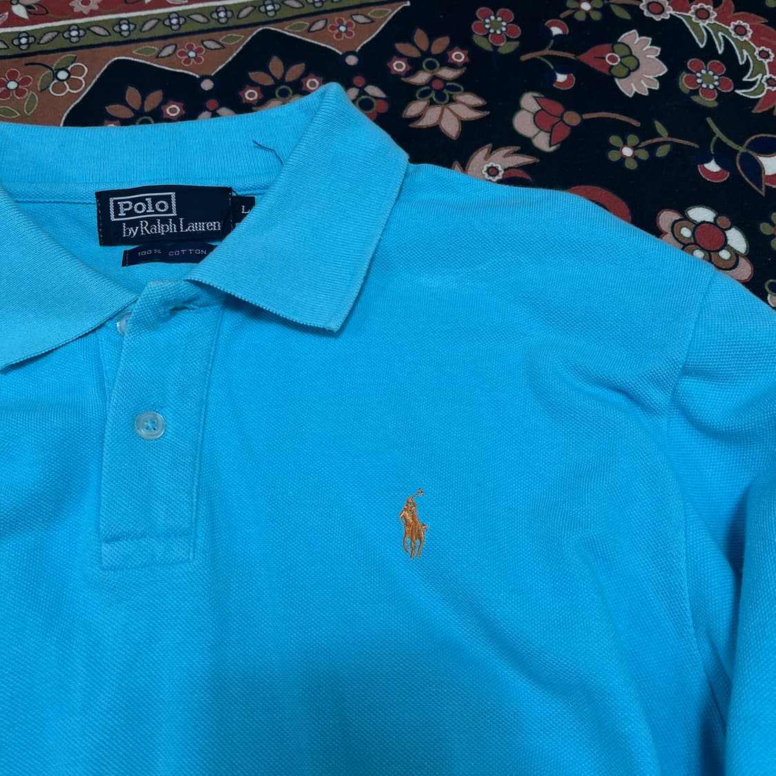 폴로 랄프로렌 PK 긴팔 카라티 라이트 블루 L/100 상품이미지4