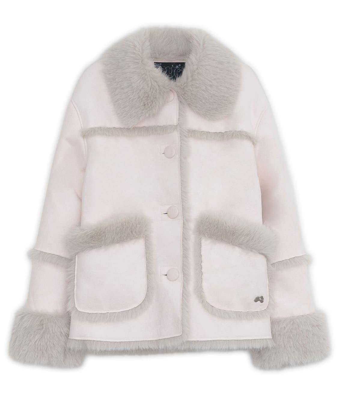 허그유어스킨 시어링 무스탕 자켓 핑크  상품이미지1