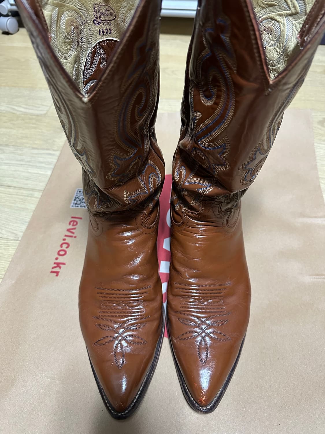 저스틴 웨스턴 부츠 10D Style 1423 Justin 상품이미지2