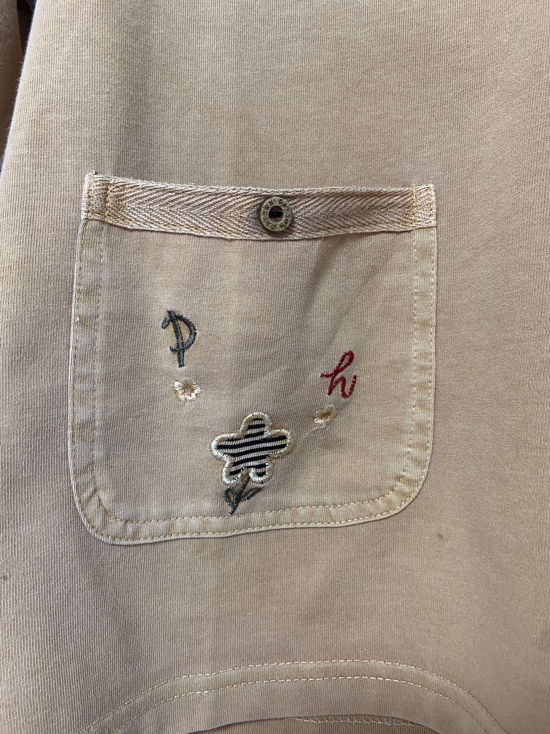 일본 빈티지 모리걸 레이어드 티셔츠 하구미 상품이미지3