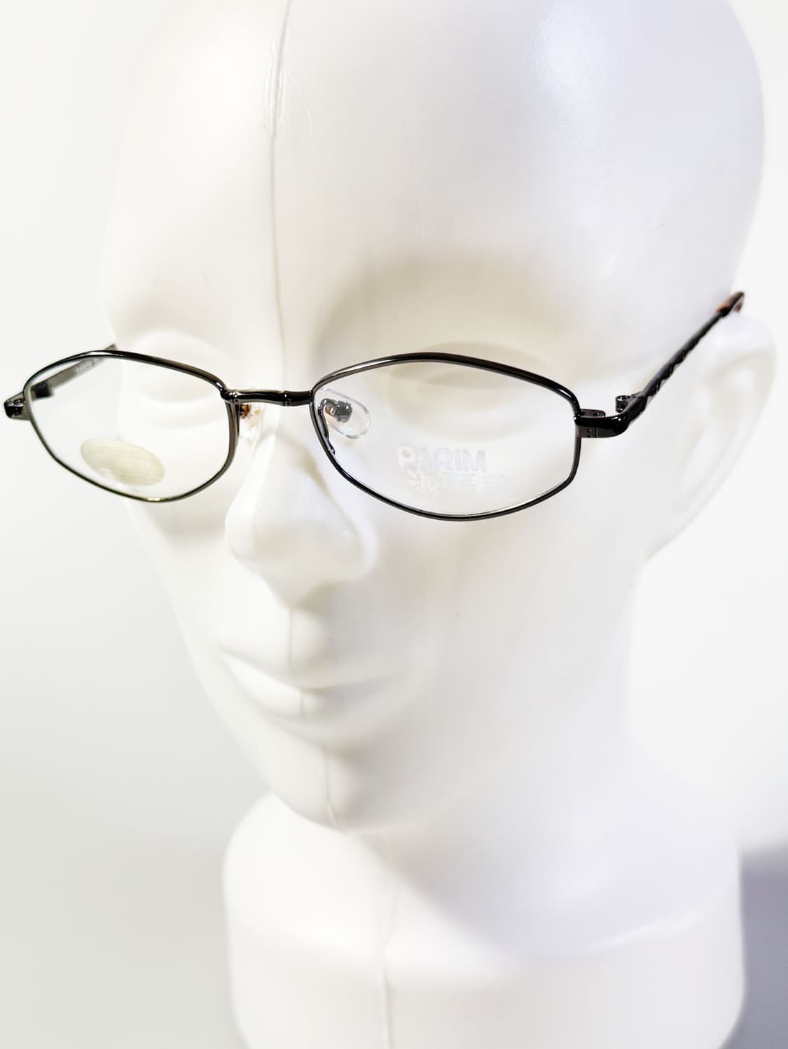 90s PARIM 건메탈 슬림 오벌 프레임 빈티지 안경 상품이미지8