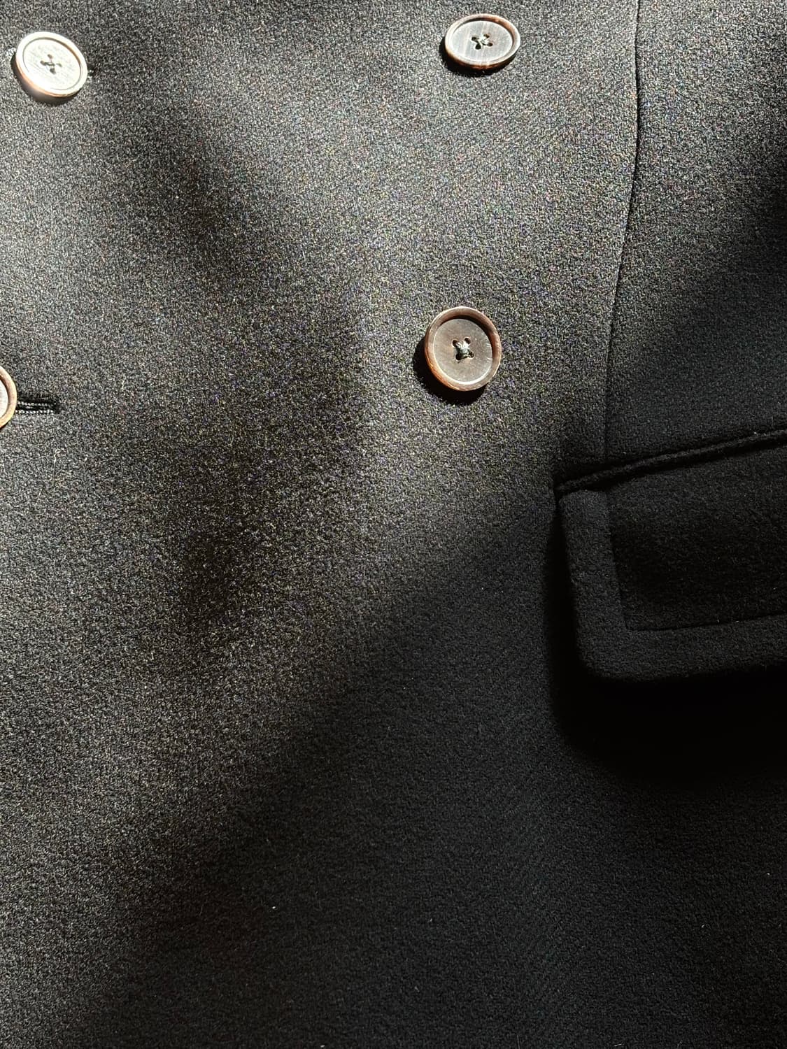 Ann Demeulemeester 더블 브레스티드 울 코트 상품이미지3