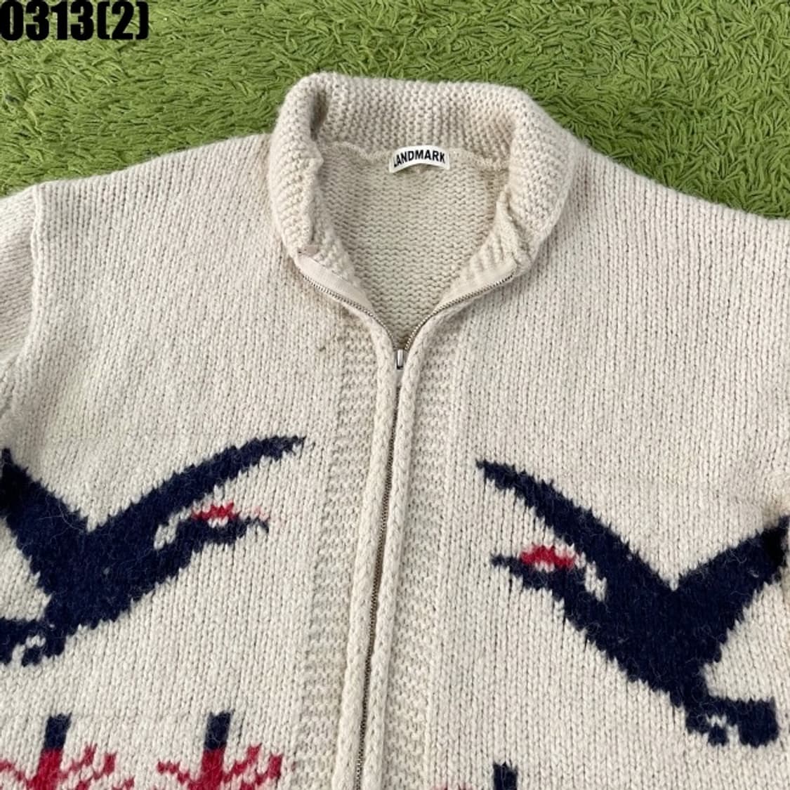 빈티지 니트집업 상품이미지2