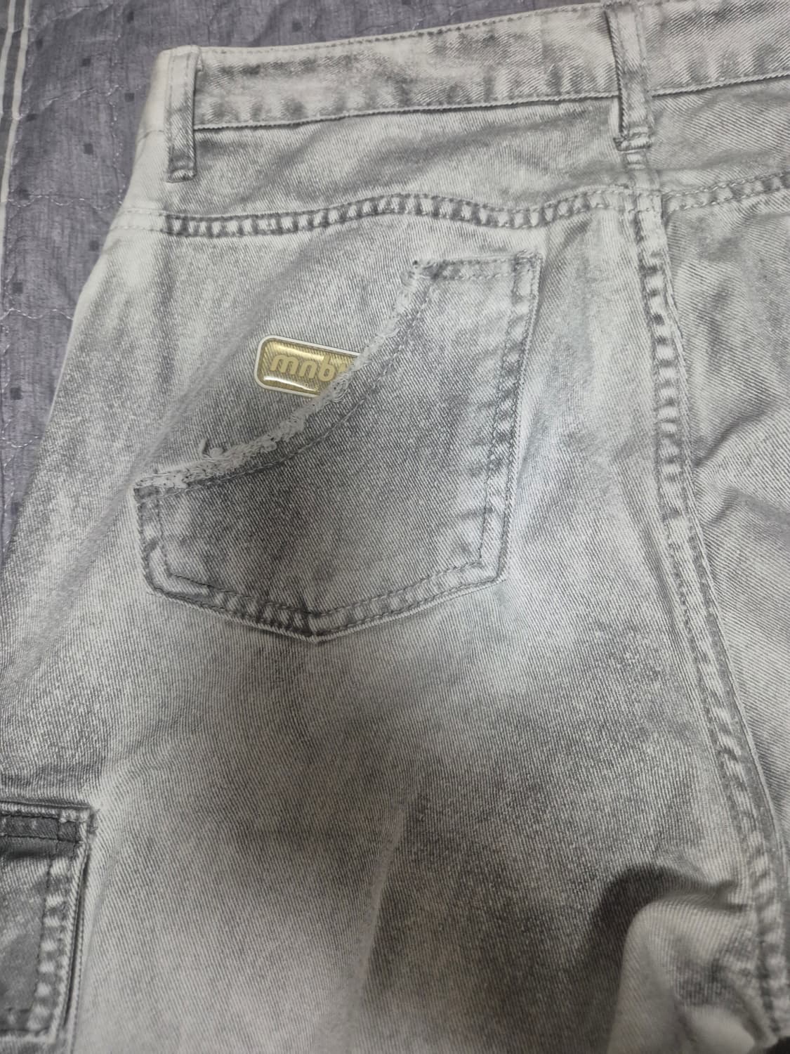 메인부스 빈티지 오일 카고 팬츠 상품이미지3