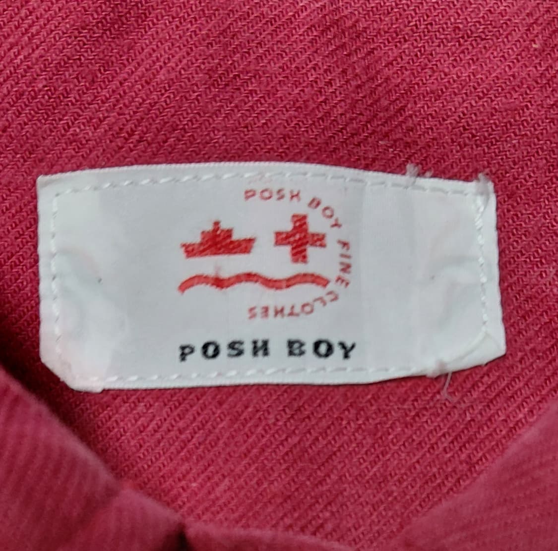 90s 일본 빈티지 POSH BOY 스포츠 자수 패치 셔츠 자켓 상품이미지2