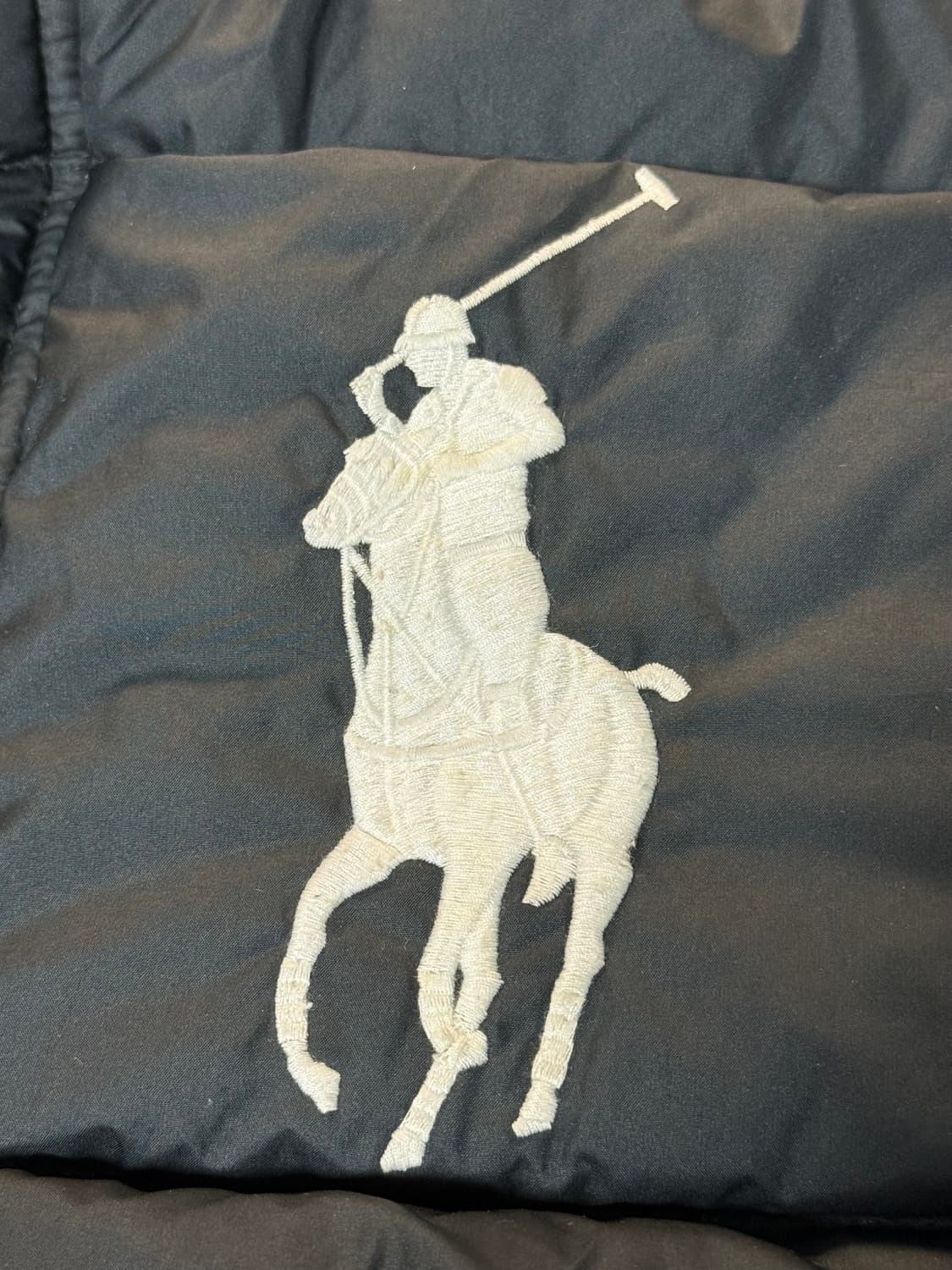 폴로 빅포니 성조기 패딩 블랙 상품이미지7