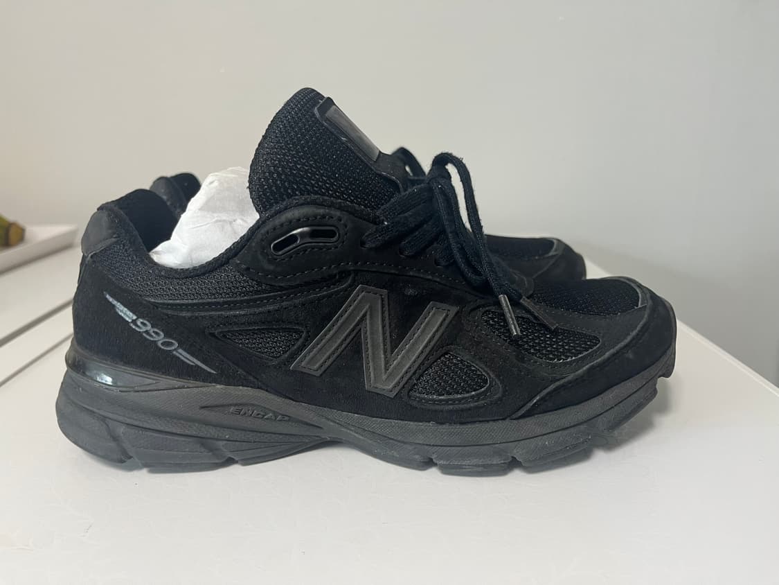 뉴발란스 990v4 트리플블랙 255 상품이미지4