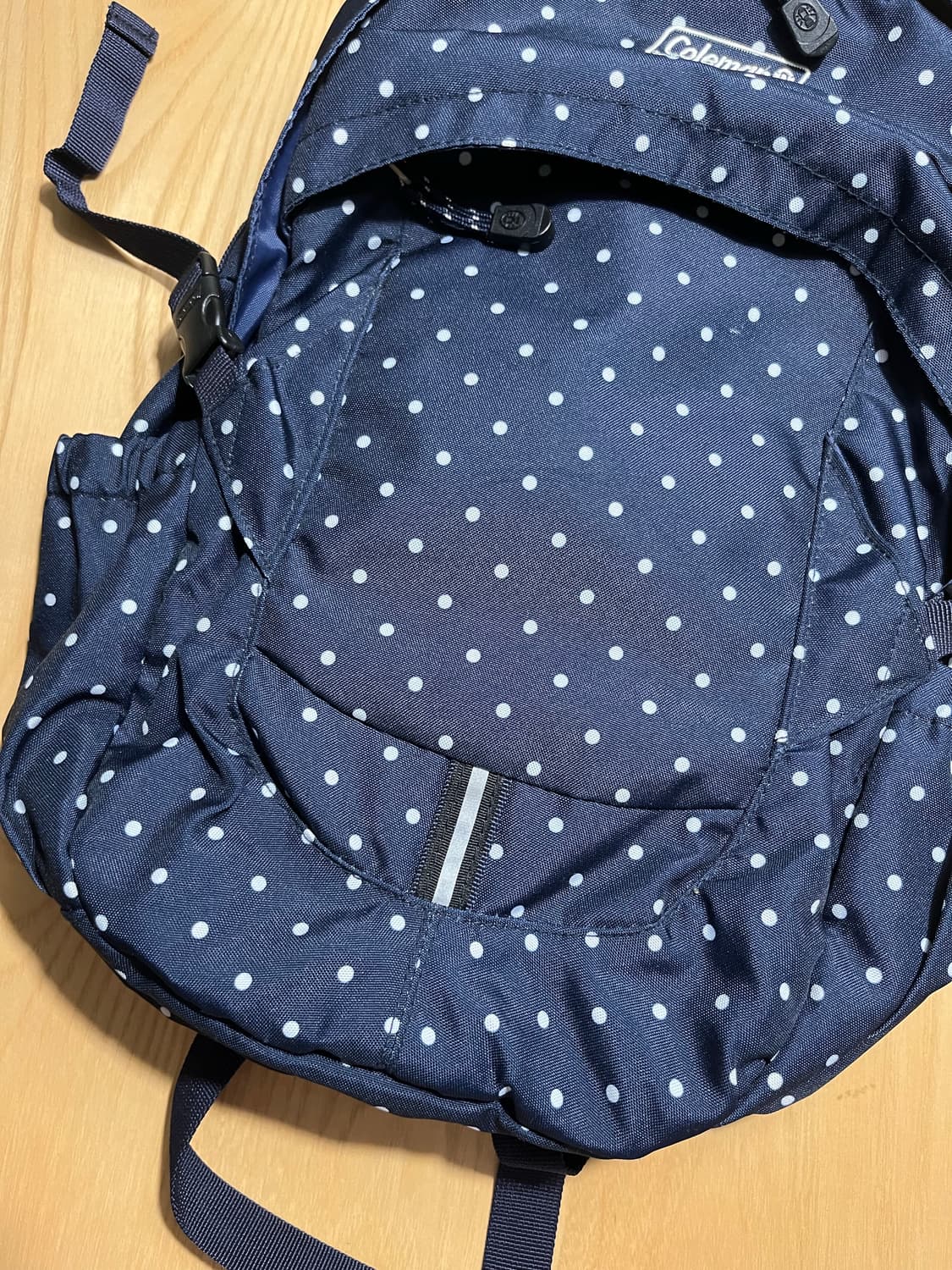 콜맨 도트 네이비 백팩 y2k 모리걸 상품이미지4