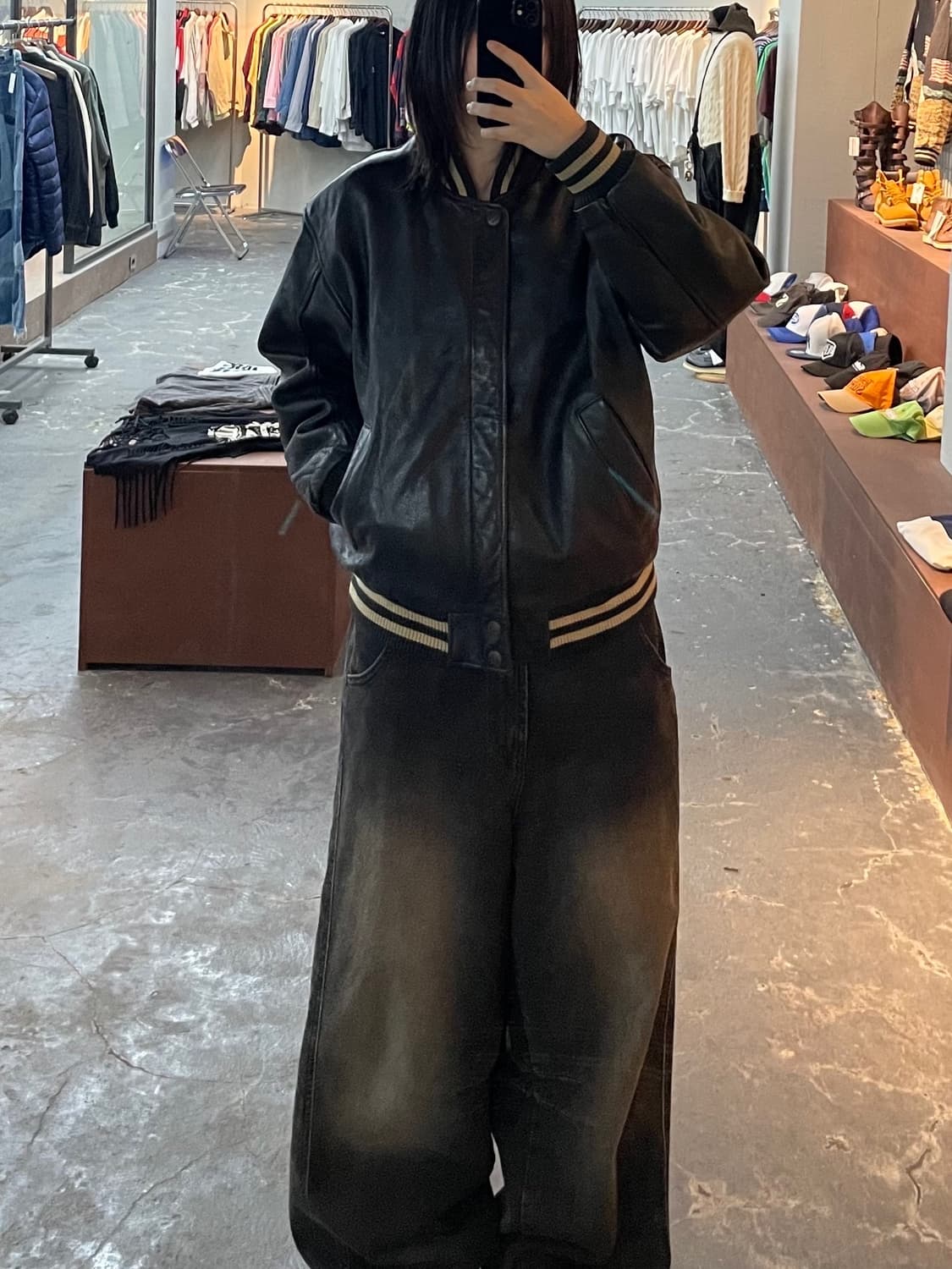 빈티지 블렌따노 블랙 카우 레더자켓 H1037 상품이미지1