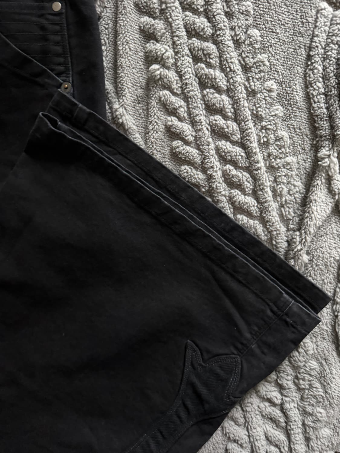 Polyteru 1011 Fleur Patched Pants Washed 상품이미지3