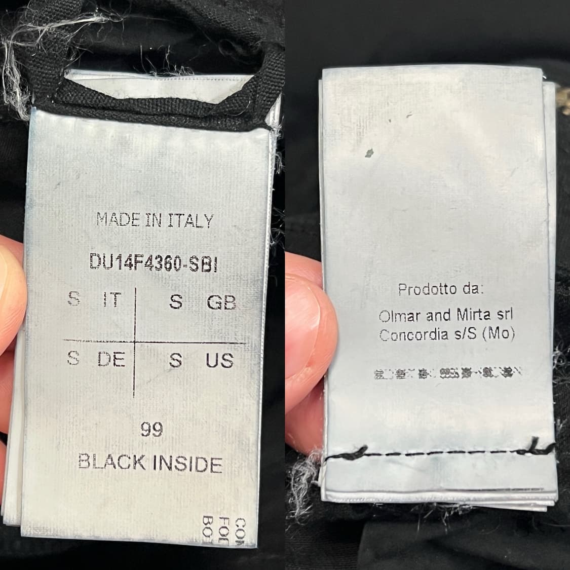 릭오웬스 14FW "MOODY" 다크쉐도우 에어컷 팬츠 블랙 상품이미지8