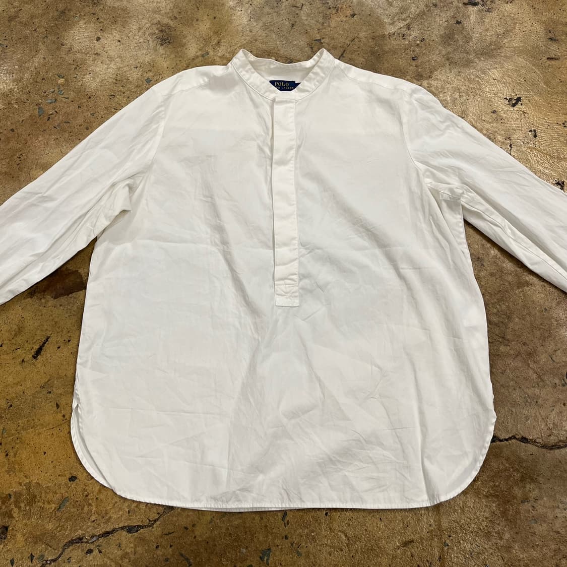 [정품/L] 폴로 랄프로렌 화이트 헨리넥 셔츠 b17 상품이미지3