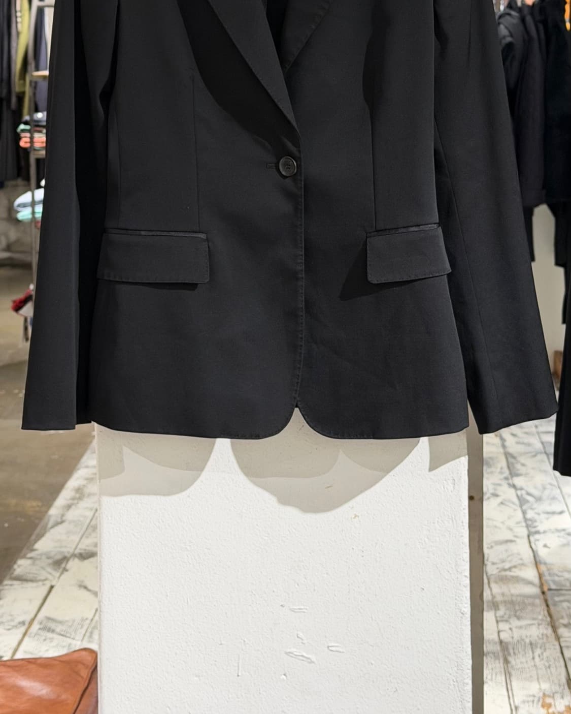 구찌 블랙 싱글 브레스티드 울 블랜드 블레이저 상품이미지5