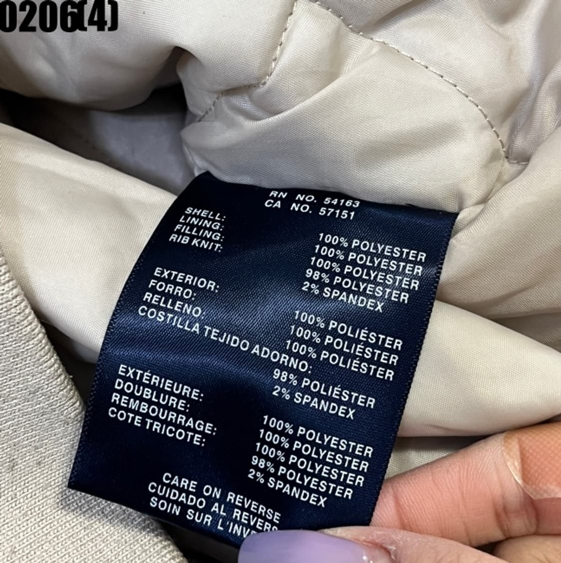 [M] 타미힐피거 베이지 후드 야상 블루종 점퍼 0206(4) 상품이미지5