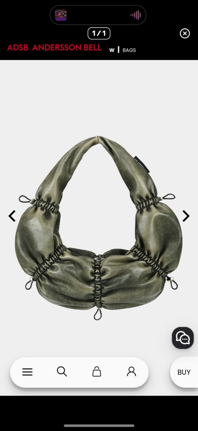 앤더슨벨 우먼 덤플링백 카키 상품이미지1