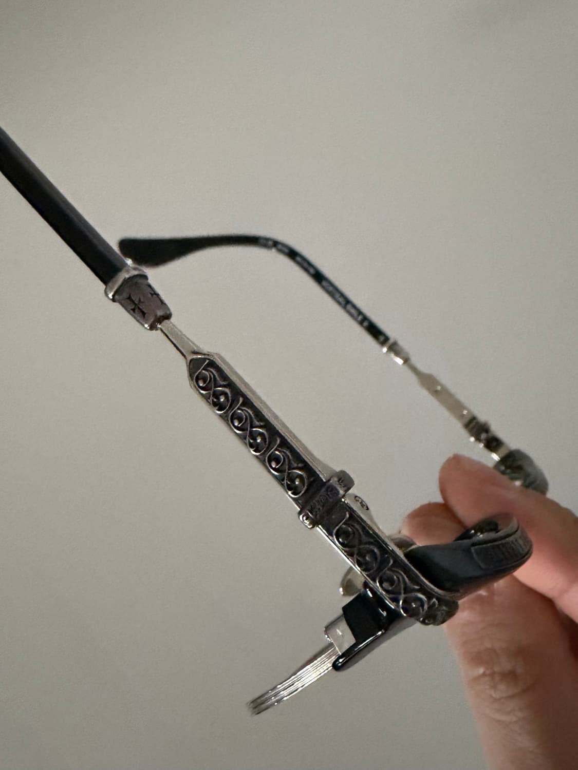 크롬하츠 안경 버티컬스마일2 블랙/실버 54mm 상품이미지3