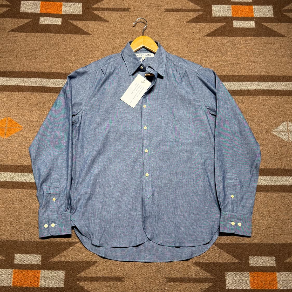 미사용)브라운야드 샴브레이 데님 셔츠 100 상품이미지1