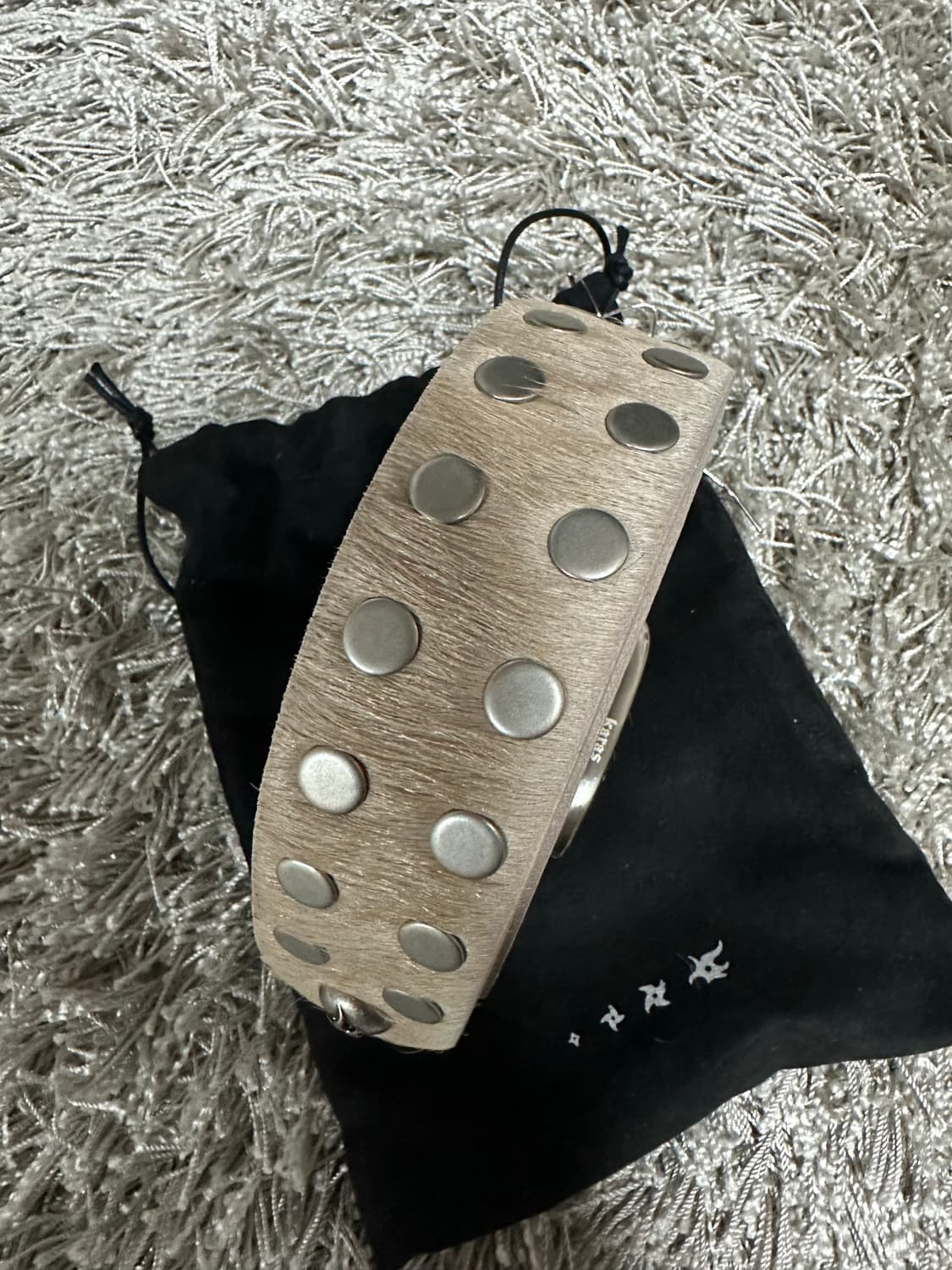 [2] karas 카라스 스터드 카프헤어 벨트 상품이미지4