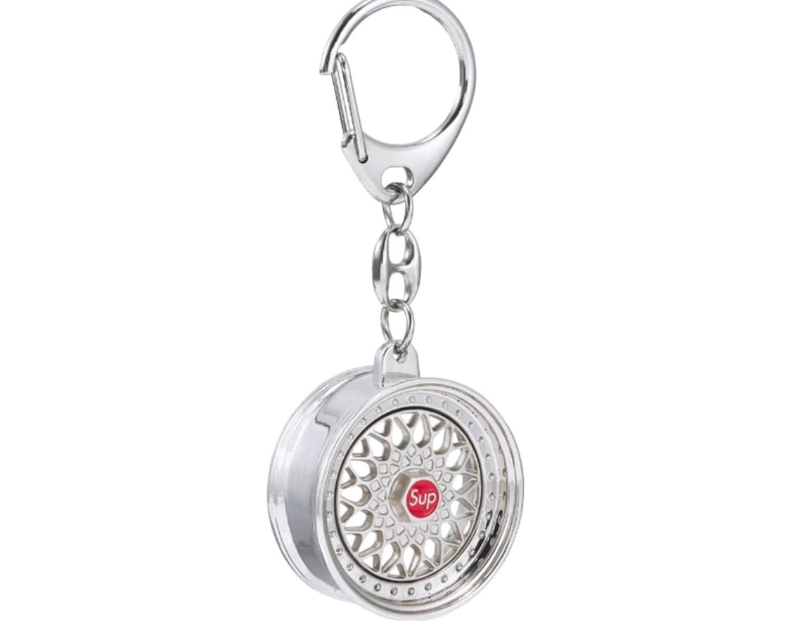 [미개봉새상품] 슈프림 X BBS RS 림 키체인 크롬 상품이미지1