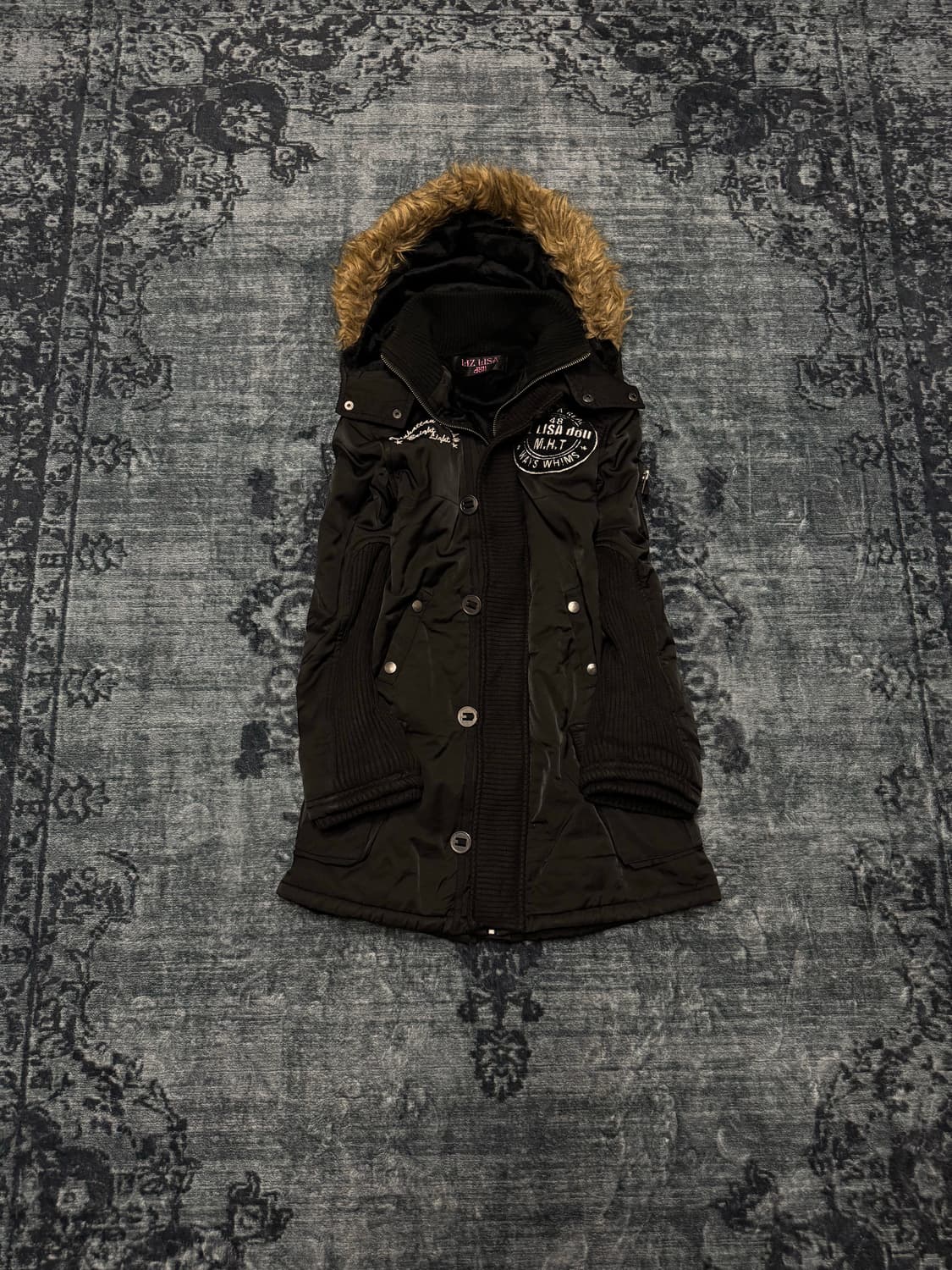 Liz lisa doll y2k gal trimming fur parka 상품이미지1