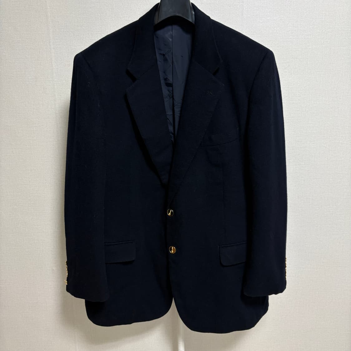아쿠아스큐텀 Japan made 캐시미어 금장블레이저 / 네이비, L 상품이미지1