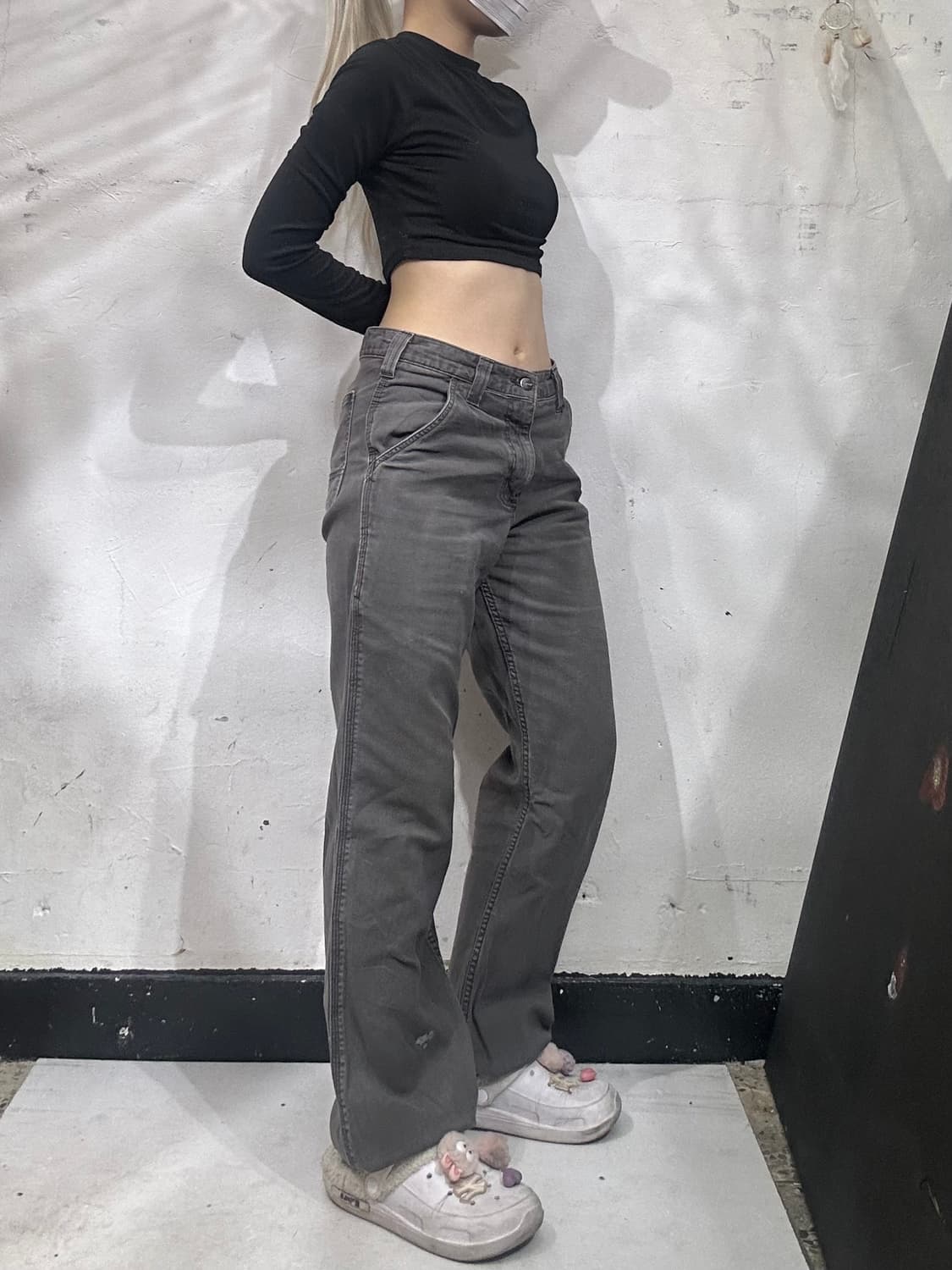 칼하트 와이드 relaxed 그레이 워크 팬츠 바지  상품이미지1