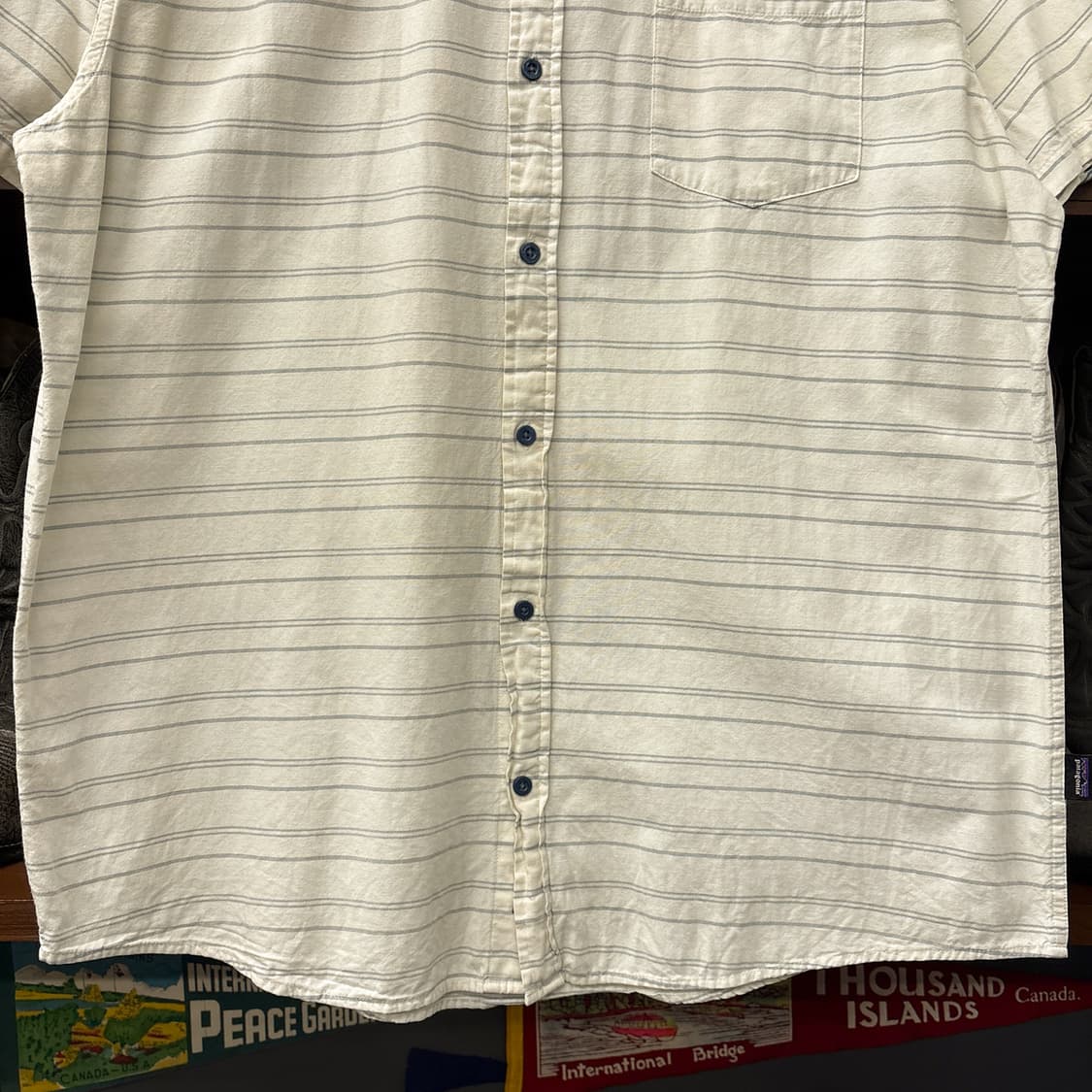 00s 파타고니아 멀티 스프라이트 옥스포드 버튼다운 반팔셔츠 N1246 상품이미지4