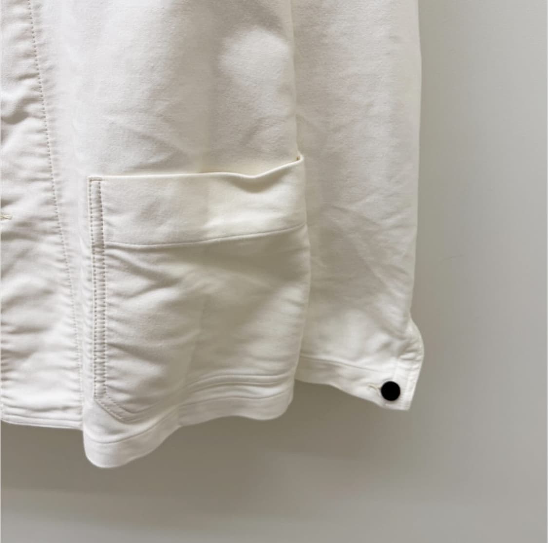 Outil (우티) 화이트 몰스킨 프렌치 워크 자켓 상품이미지4