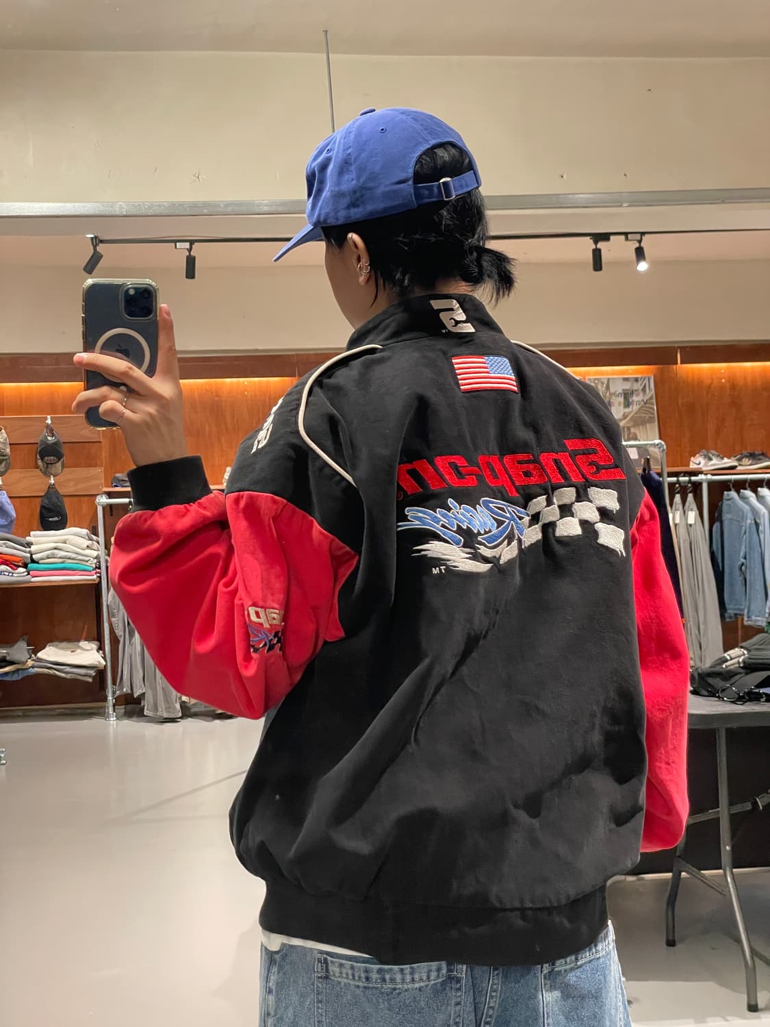 Snap on 레이싱 자켓 (페인팅) 상품이미지2