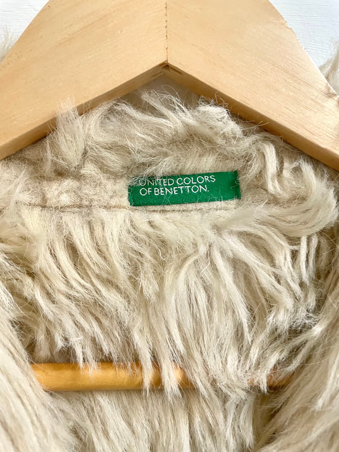 베네통 롱 무스탕 코트 상품이미지8