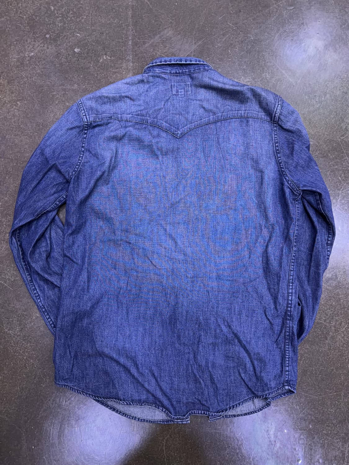 리바이스 빈티지 워싱 웨스턴셔츠 청남방 데님셔츠 인디고 M 상품이미지2