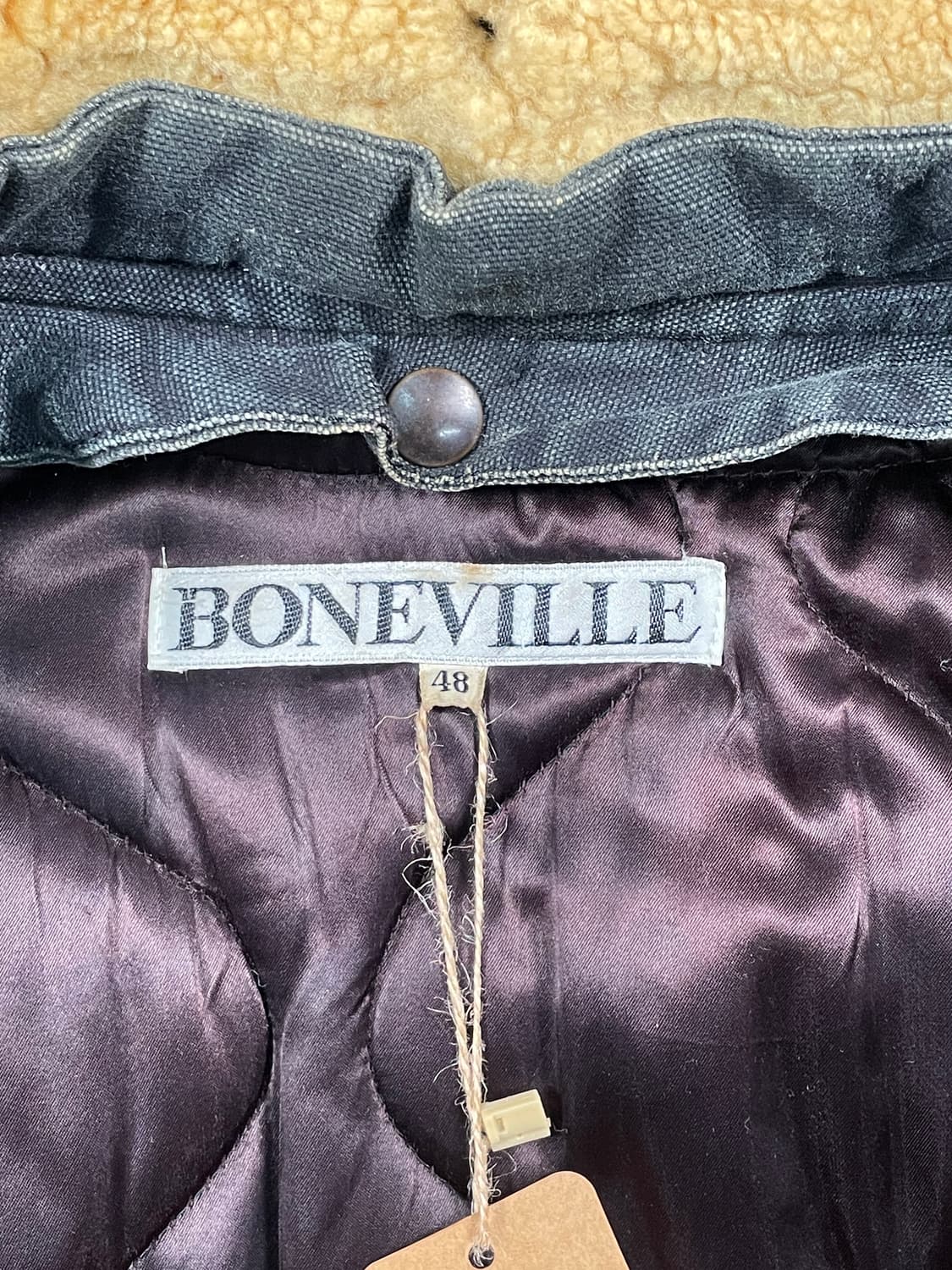 80s Boneville 보아 레더 바시티 자켓 상품이미지8