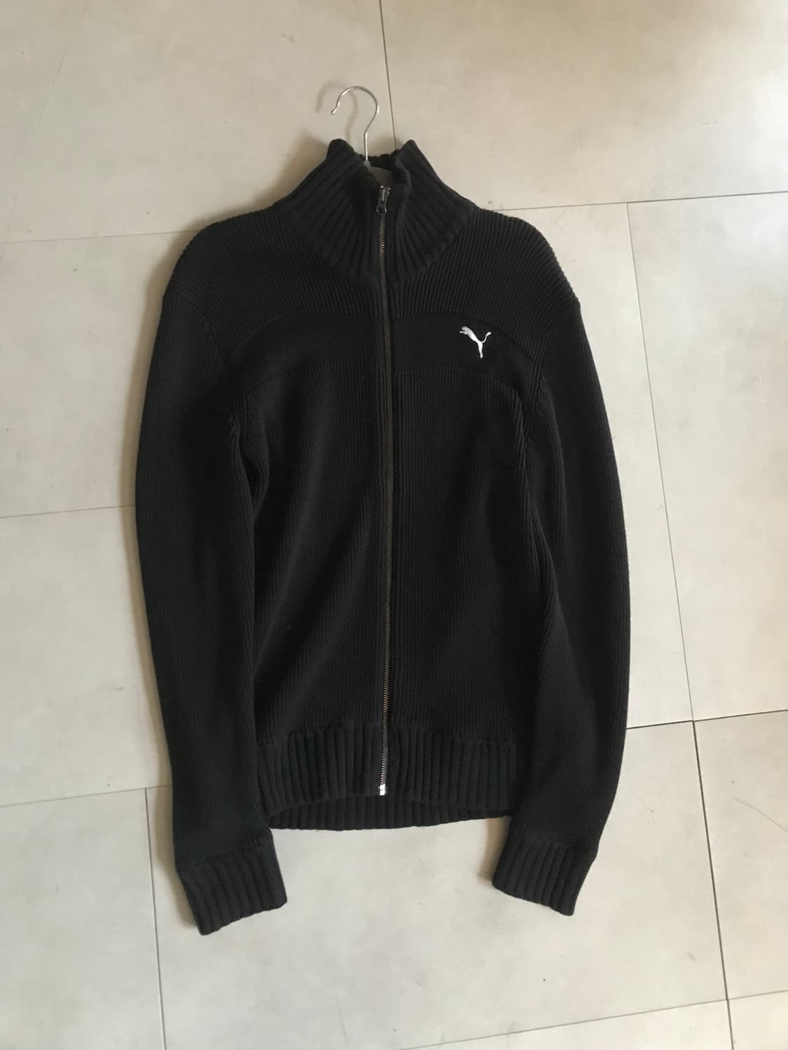 푸마 블랙 하이넥 니트집업 상품이미지8