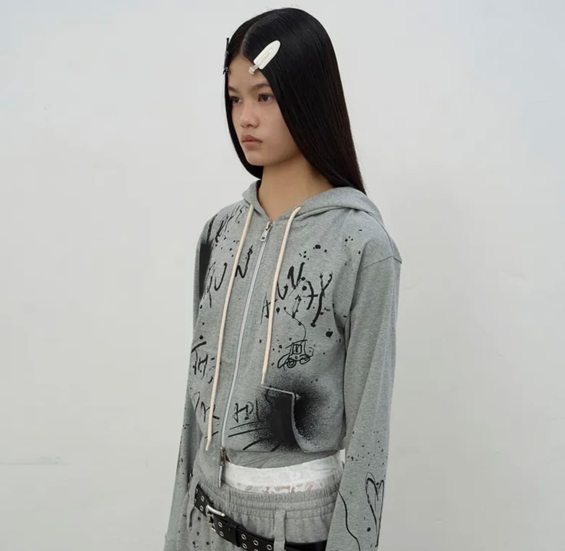 LCDC 프린트 후드집업, 버뮤다팬츠 세트  상품이미지4