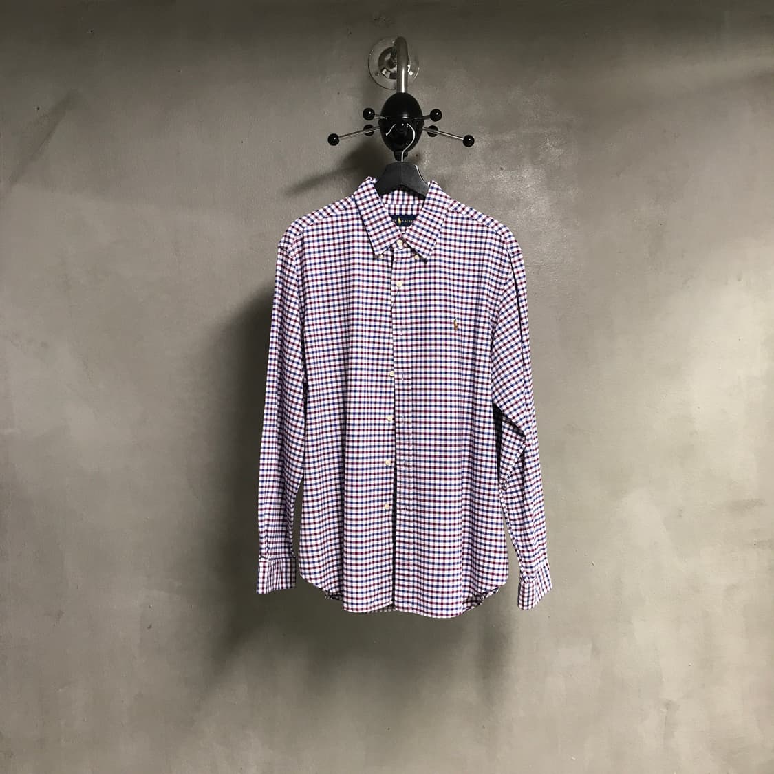 폴로 랄프로렌 깅엄 체크 셔츠 XL 상품이미지1