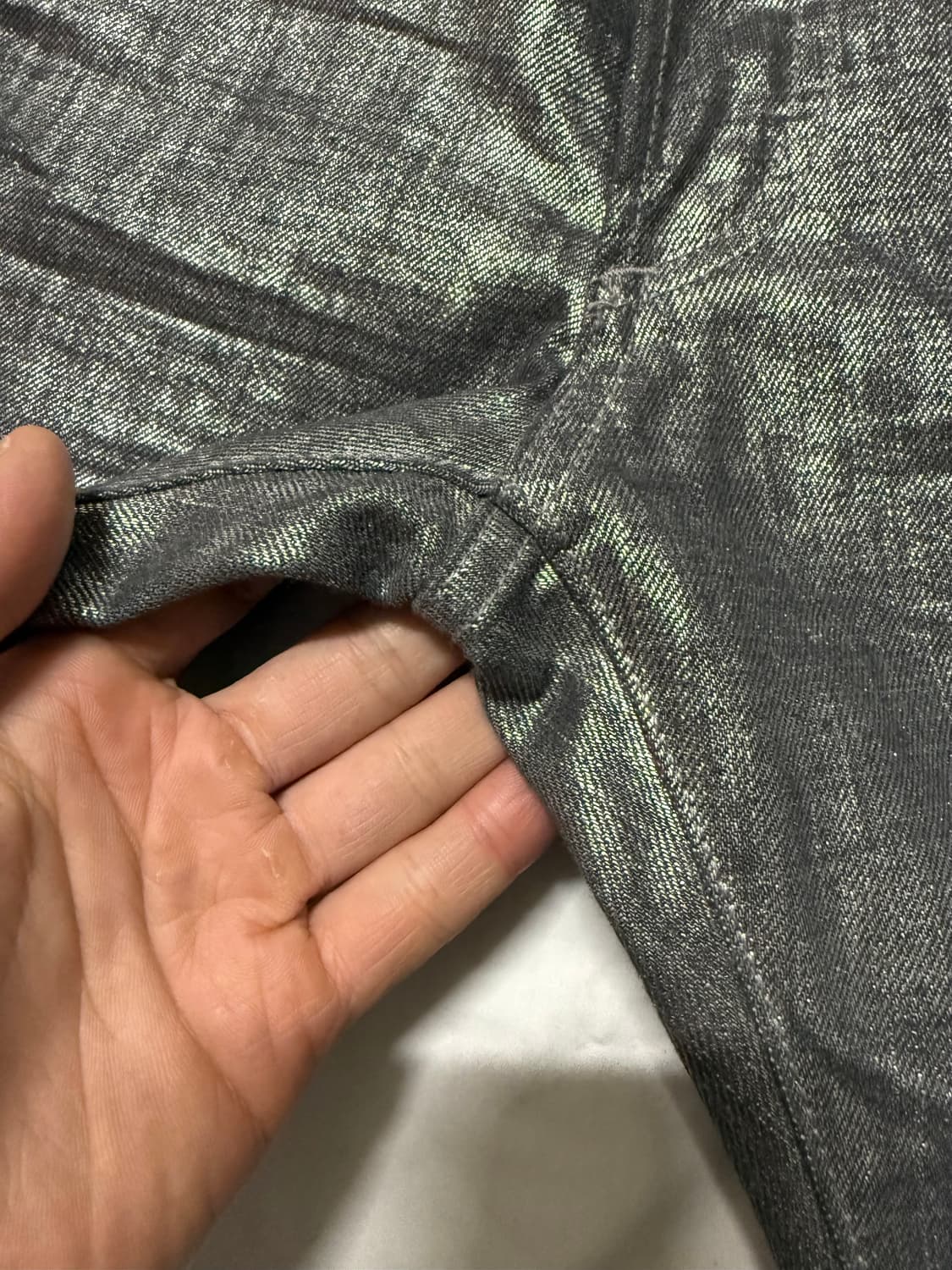 디올 옴므 - 06AW 실버 코팅 진 상품이미지5