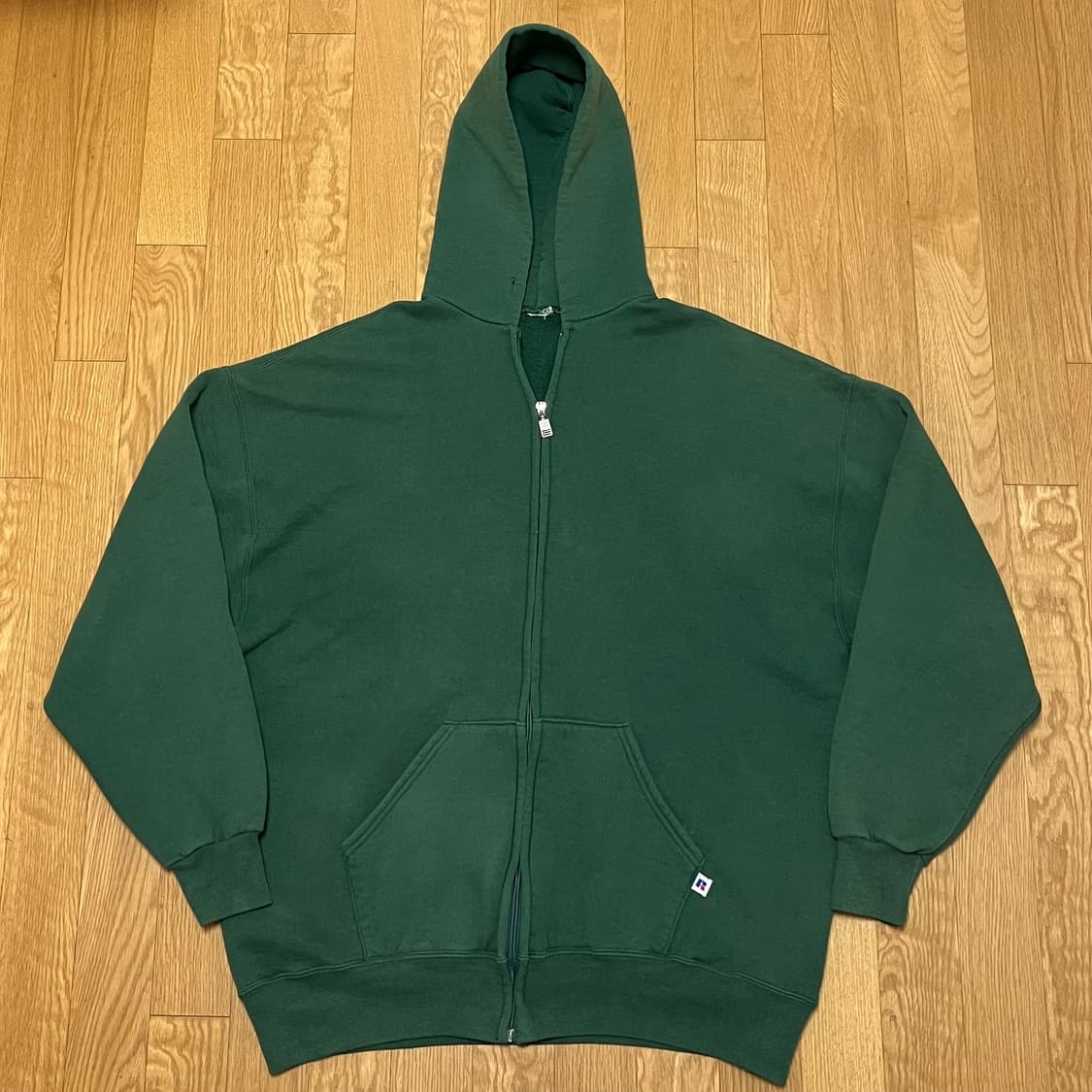 [XL] 90s 빈티지 러셀 후드집업 그린 상품이미지2