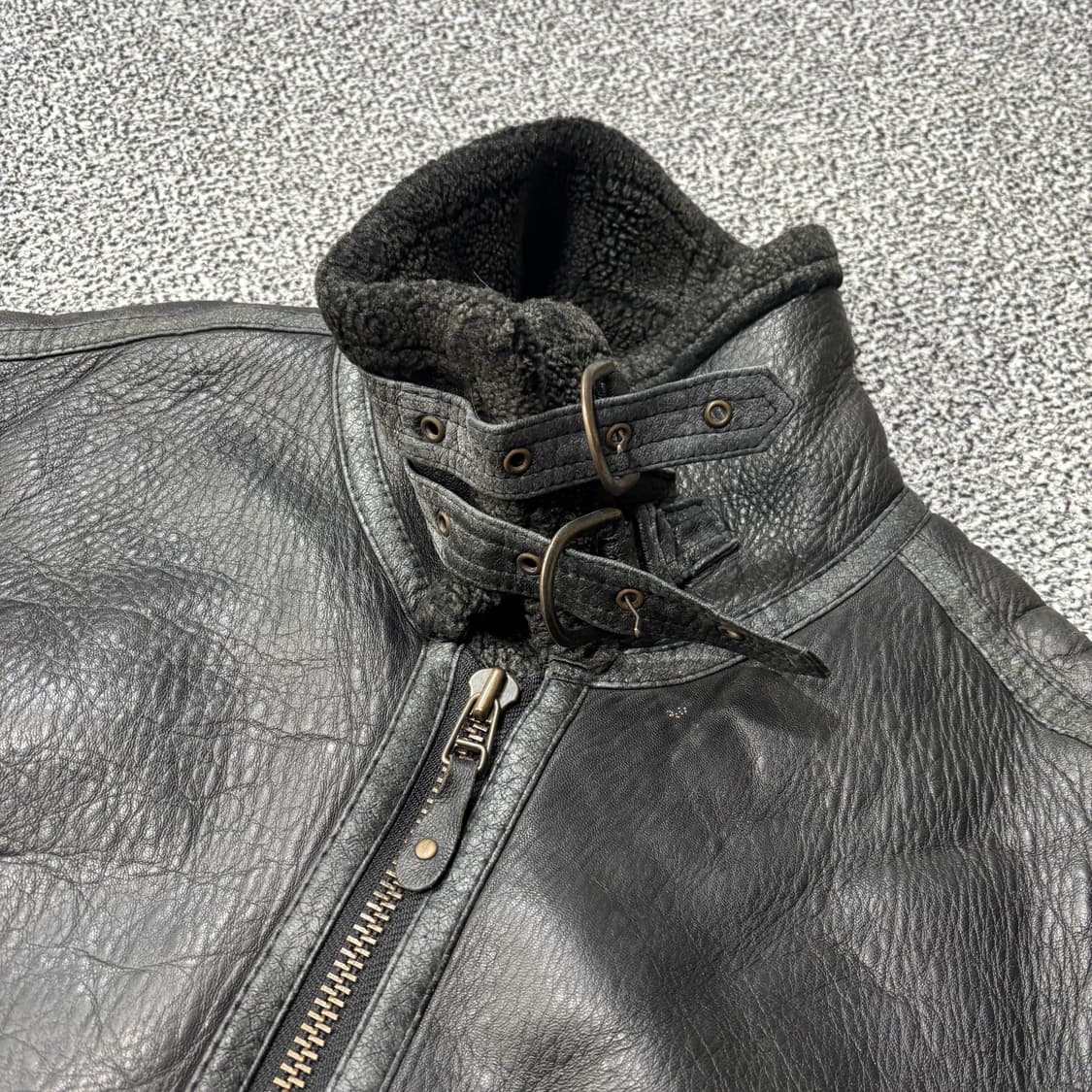 J.K members B-3 무스탕 자켓 (L) 상품이미지3