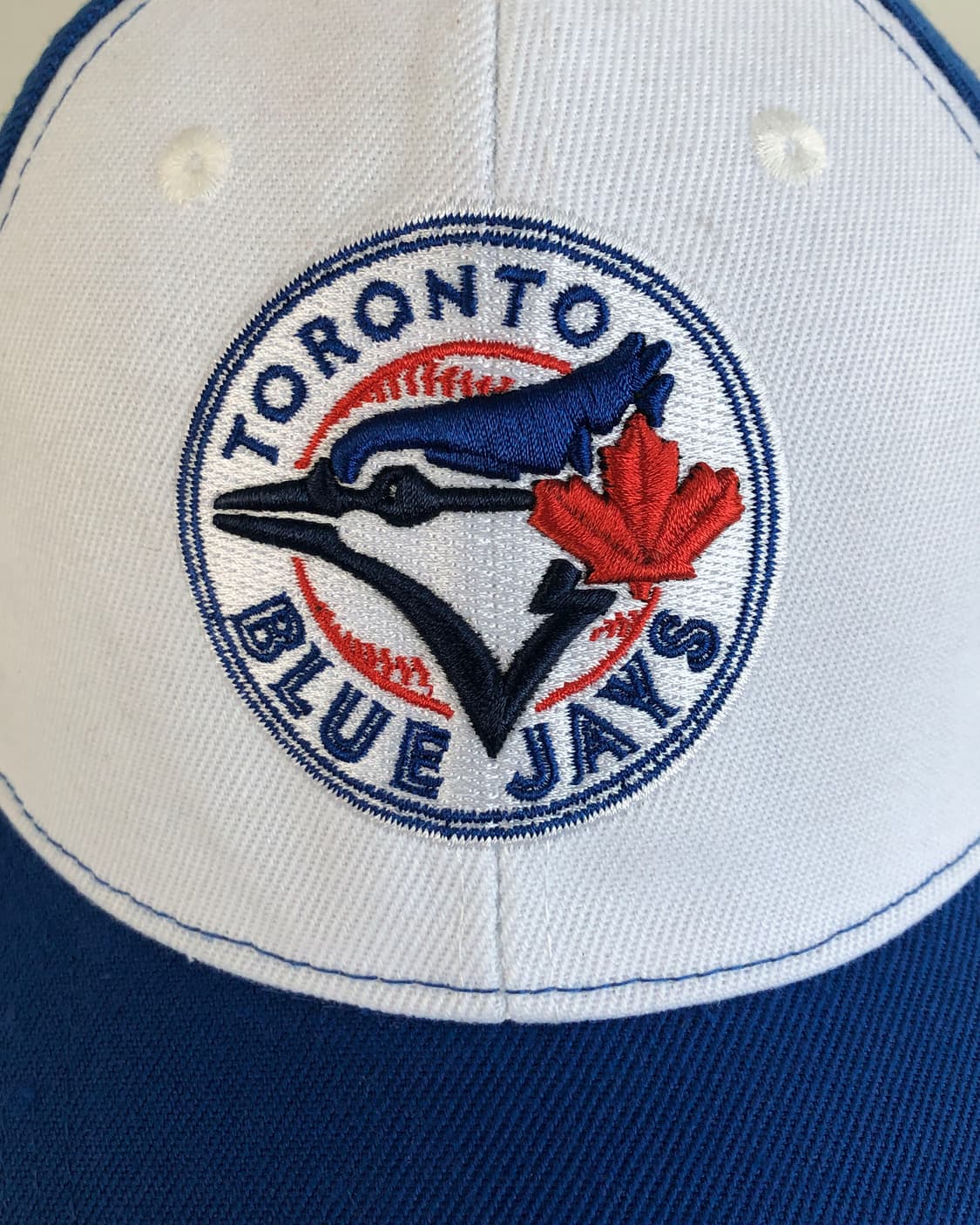 미국 빈티지 토론토 블루제이스 자수 블루 배색 볼캡 모자 상품이미지2