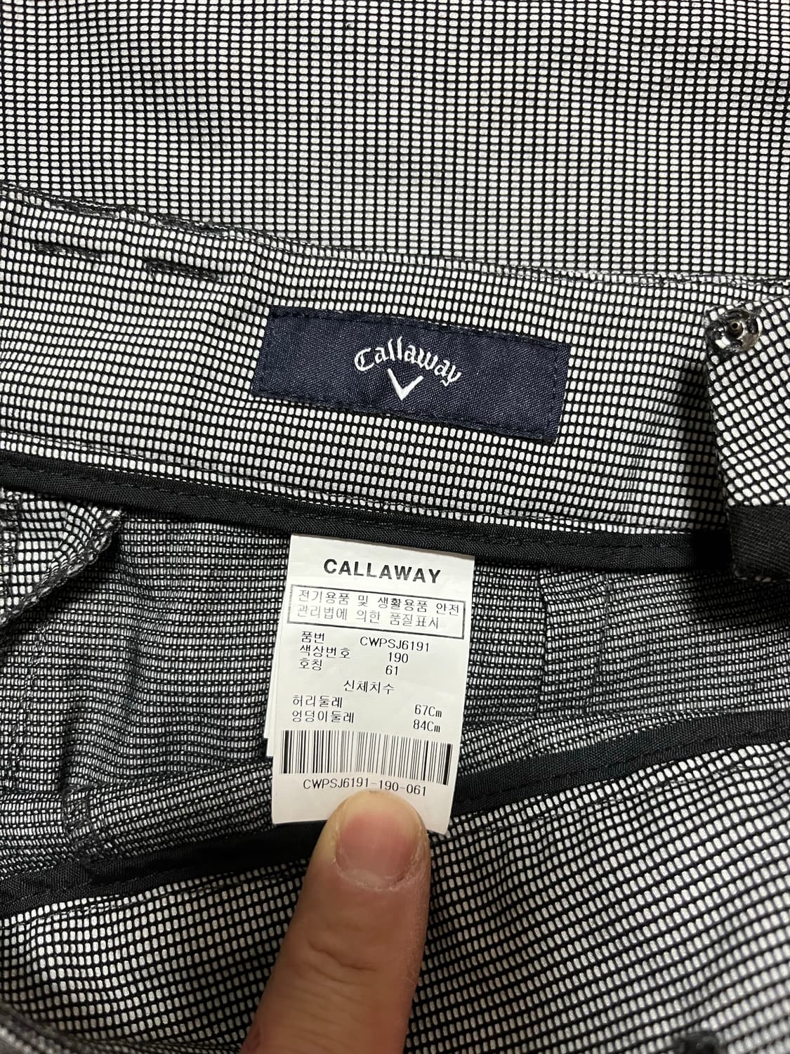 캘러웨이 체크 골프 스커트 반바지 상품이미지4