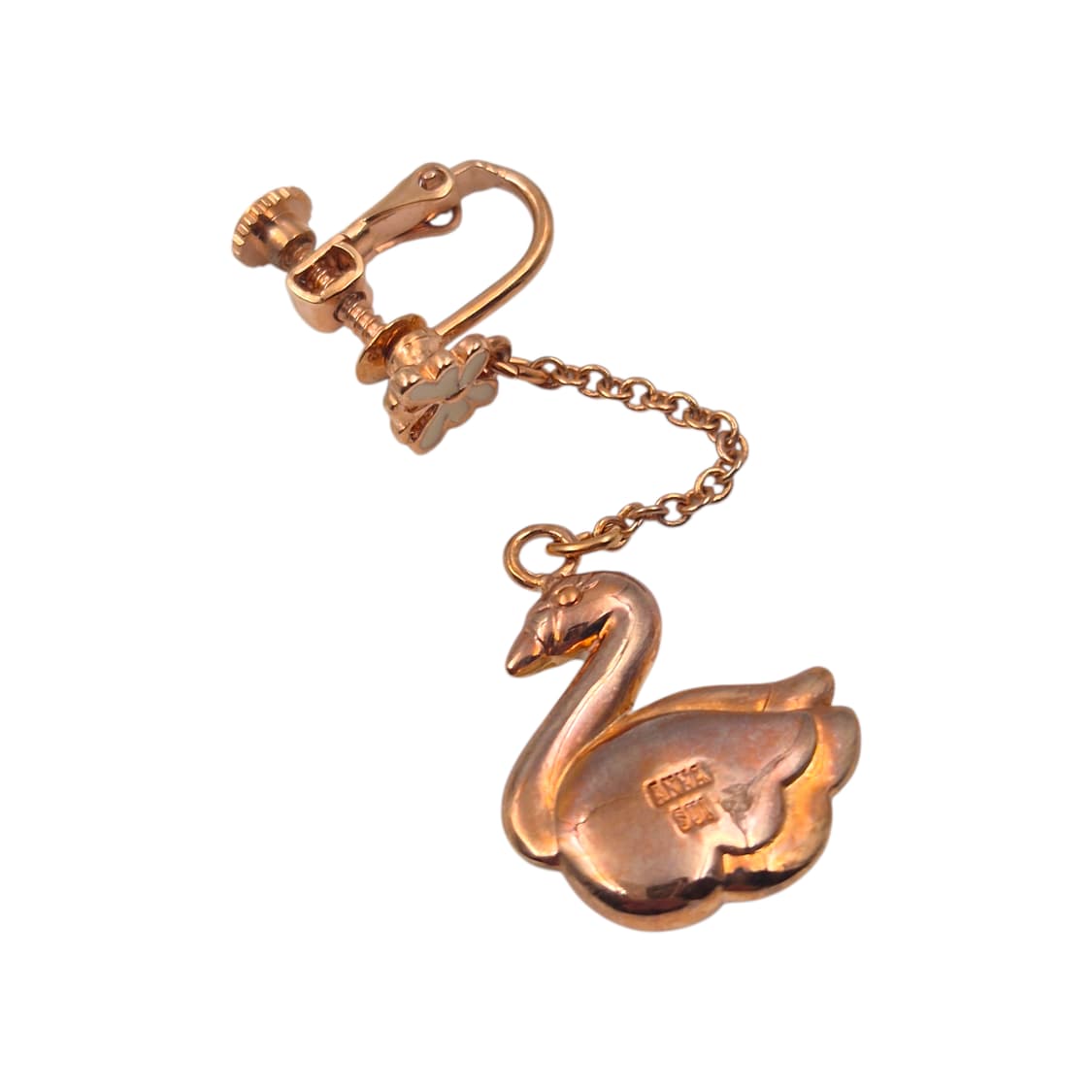 05s 안나수이 나비 백조 드랍 큐빅 이어클립 상품이미지6