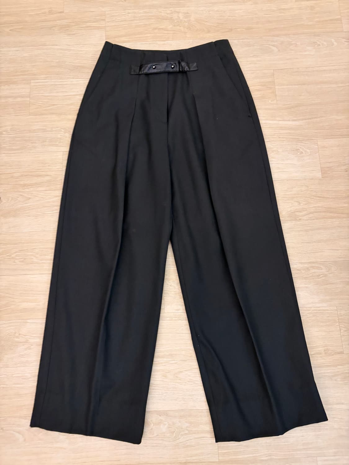 LABEL 블랙와이드 핀턱팬츠 / 테일러드팬츠 상품이미지8