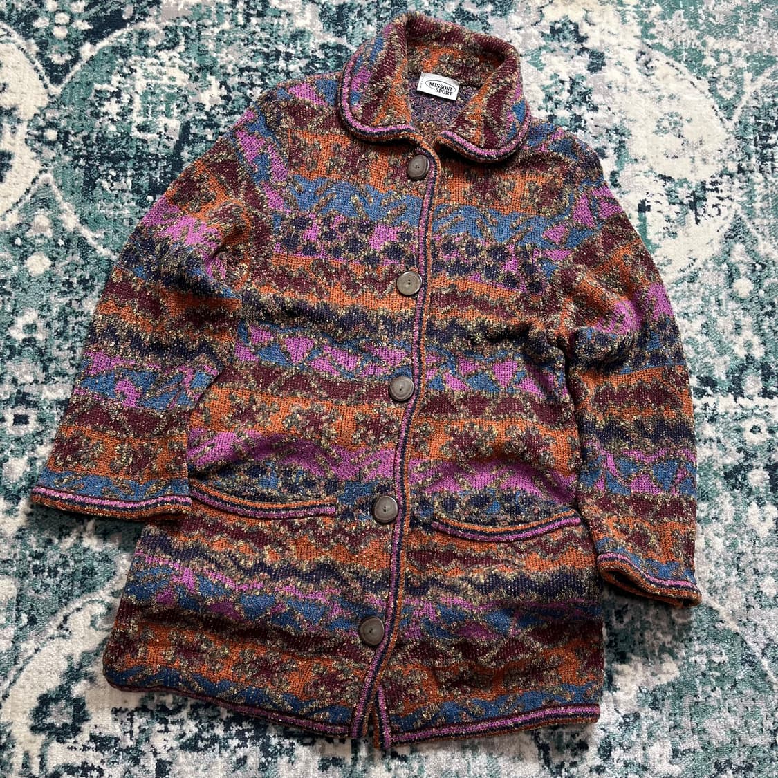 Missoni Sport 미쏘니 다배색 모리 니트 가디건(s) 상품이미지1