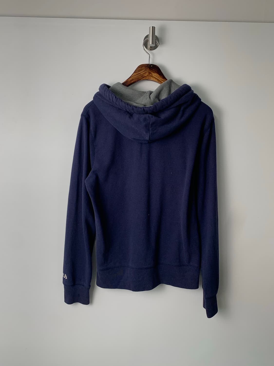 후아유 y2k 와투케 네이비 후드집업 상품이미지3