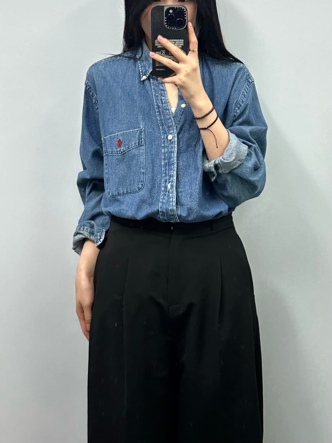 폴로 랄프로렌 포켓 데님 셔츠 상품이미지1