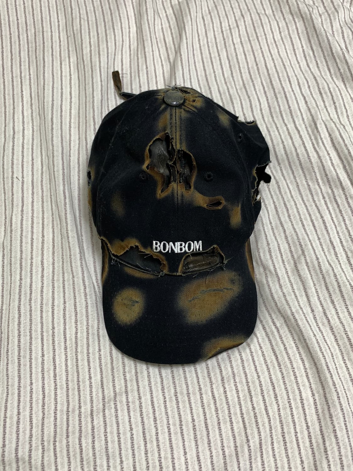 BONBOM 데미지 워싱 볼캡 상품이미지1