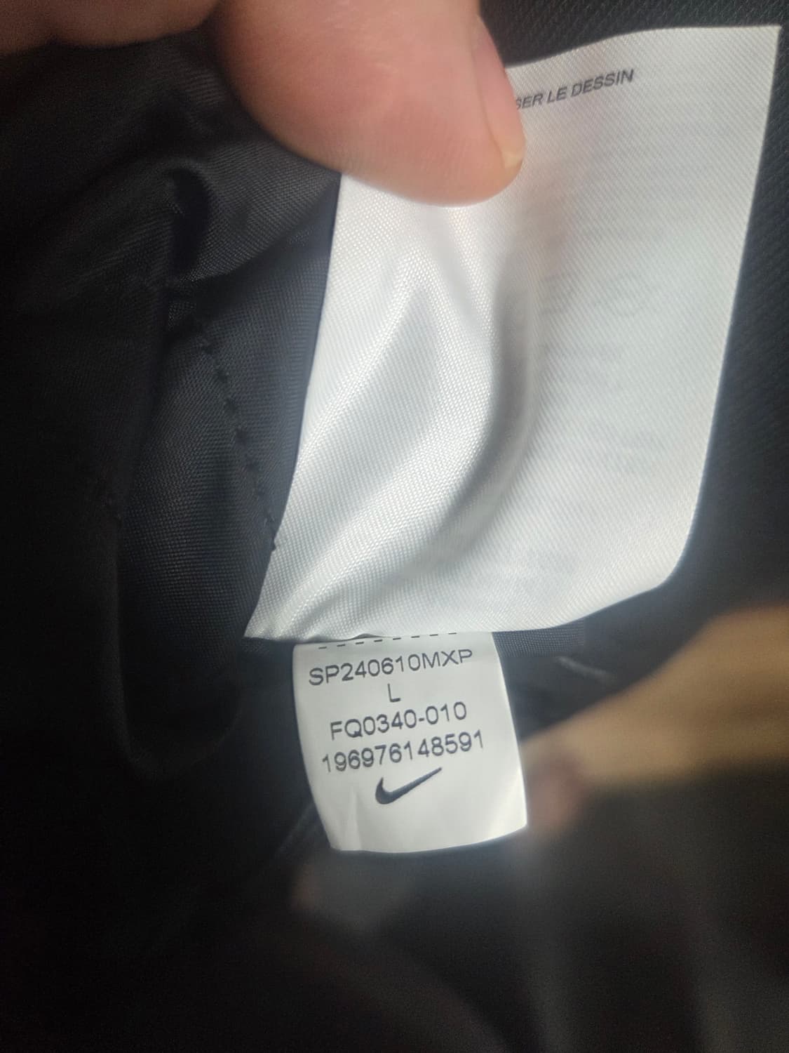 슈프림 x 나이키 립스탑 풀오버 블랙 - 24SS 상품이미지6