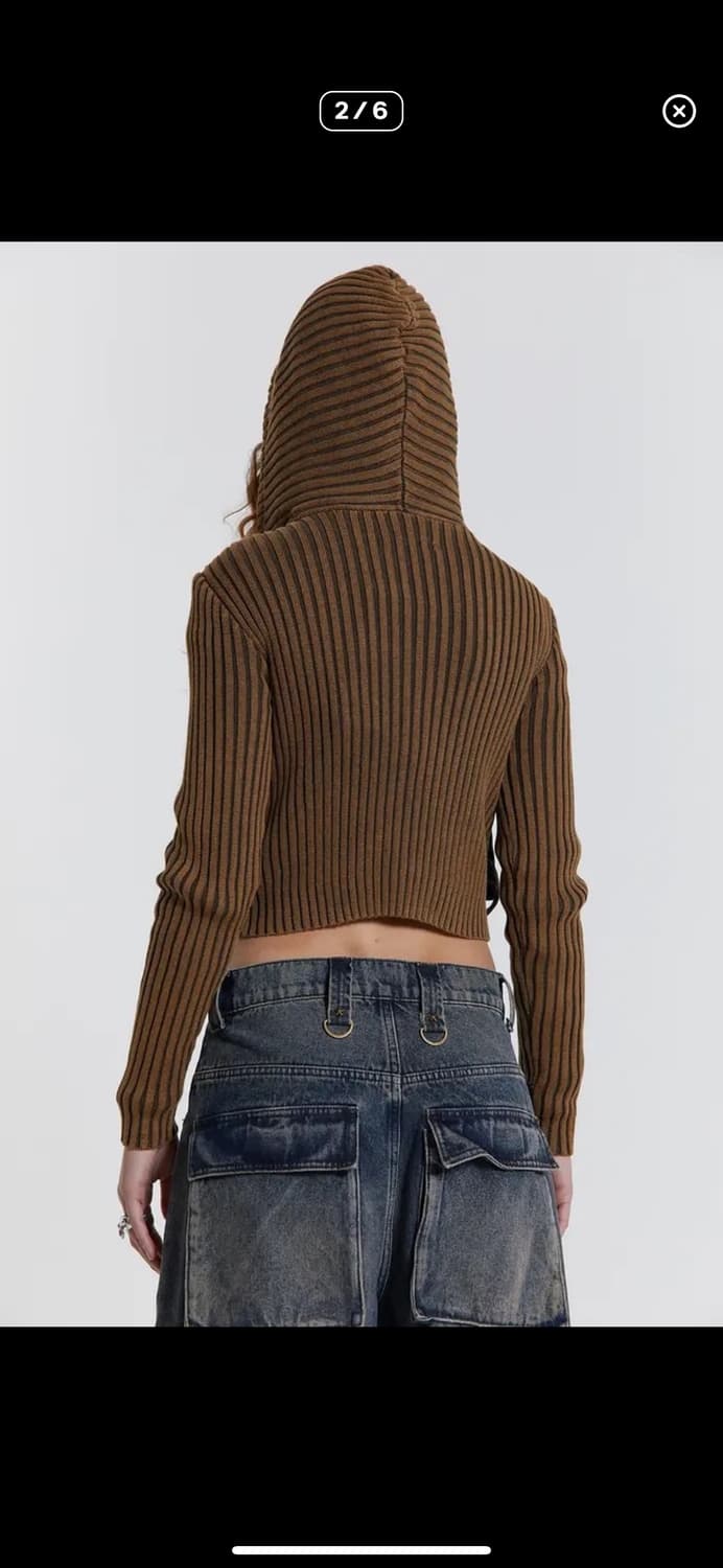 제이디드런던 jaded london 데님 니트 재킷 상품이미지2