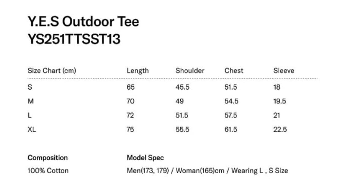 [M] 예스아이씨 Y.E.S Outdoor Tee 반팔 티 상품이미지4